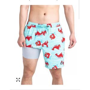 SAXX Men's Oh Buoy 2N1 Volley 7" New with tags size XL Lobster Print